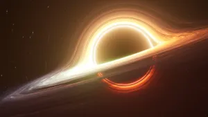 4k Black Hole With Bright Horizon Wallpaper