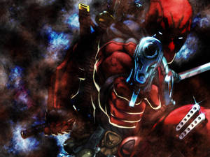 4k Deadpool Pointing Gun Wallpaper