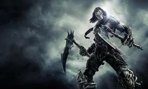 4k Dishonored Holding Weapon Wallpaper