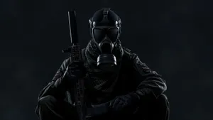 4k Ghost Recon Gas Mask Soldier Dark Poster Wallpaper