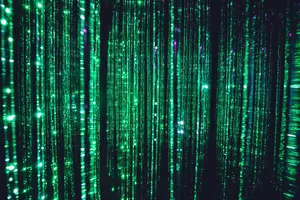 4k Green Glitter Strips Wallpaper