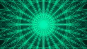 4k Green Kaleidoscope Wallpaper