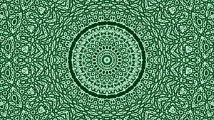 4k Green Mandala Vector Art Wallpaper