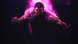 4k Hulk Madness In Neon Wallpaper