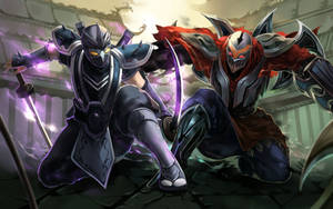 4k Lol Zed And Shen Wallpaper