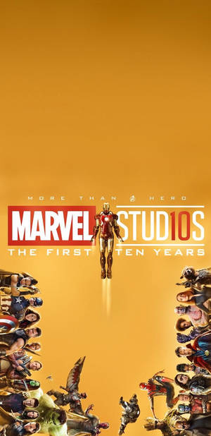4k Marvel First Ten Years Wallpaper