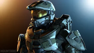 4k Master Chief Looking To The Side Wallpaper