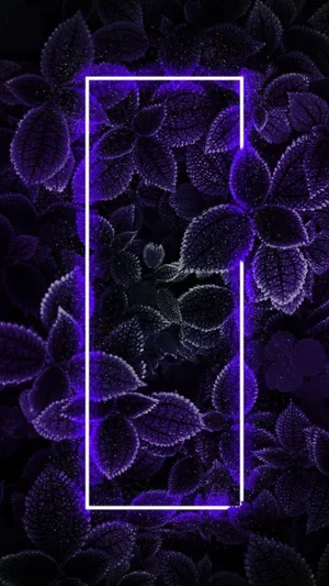 4k Neon Iphone Foliage Wallpaper