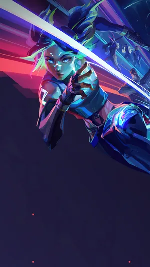 4k Neon Iphone League Of Legends Neon Wallpaper