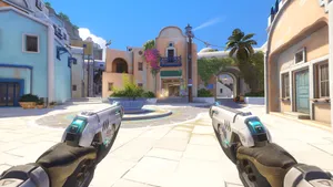 4k Overwatch Ilios Town Plaza Wallpaper