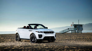 4k Range Rover Beach Wallpaper