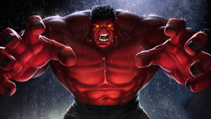 4k Red Hulk Wallpaper