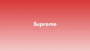 4k Supreme In Red Ombre Wallpaper