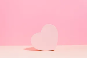 4k Tablet Pink Heart Wallpaper