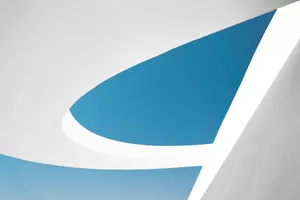 4k Tablet White Geometric Building Wallpaper