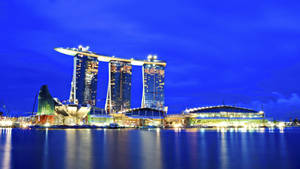 4k Ultra Hd City Singapore Marina Bay Sands Wallpaper