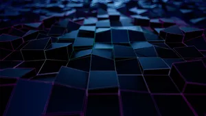 4k Ultra Hd Dark Cubic Flooring Wallpaper