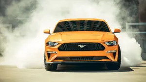4k Ultra Hd Mustang Gt Orange Wallpaper
