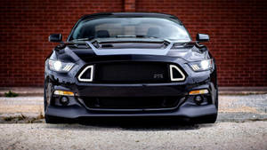 4k Ultra Hd Mustang Rtr Black Wallpaper