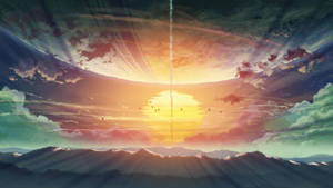 5 Centimeters Per Second Rocket Launch Wallpaper