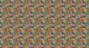 60s Aesthetic Floral Collage Wallpaper