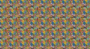 60s Aesthetic Floral Collage Wallpaper