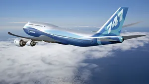 747 Airplane On Air Wallpaper