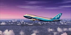 747 Airplane Over Skies Wallpaper