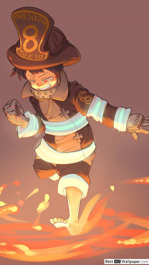 750x1334 Fire Force - Shinra Kusakabe Hd Wallpaper Download Wallpaper