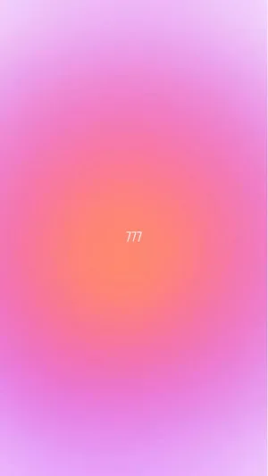 777 Pink And Orange Aura Aesthetic Wallpaper