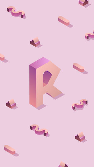 '80s R Alphabet Wallpaper