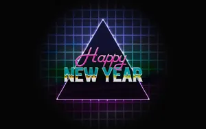 90s Retro New Year Wallpaper