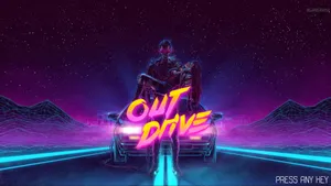 90s Retro Out Drive Wallpaper