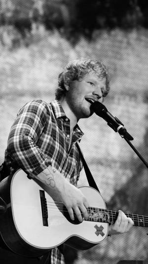 950x1689 Download Singer Ed Sheeran Black & White Free Pure 4k Ultra Wallpaper