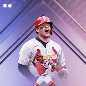 A Baseball Player Is Holding A Bat Wallpaper