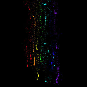 “a Beautiful Black Rainbow Over An Island” Wallpaper