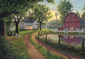 A Beautiful Day At The Farm Wallpaper