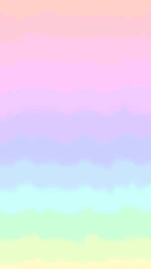 A Beautiful Pastel Rainbow Colors The Back Of An Iphone Wallpaper