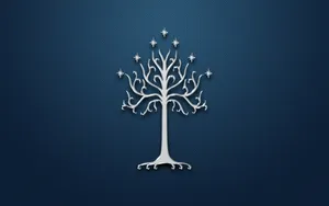 A Beautiful Snow-covered Winter Tree In Front Of A Backdrop Of White. Wallpaper