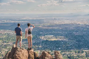A Beautiful Sunrise Over Phoenix, Arizona Wallpaper