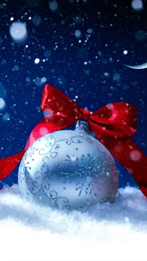 A Beautiful Winter Wonderland For A Snowy Christmas Wallpaper