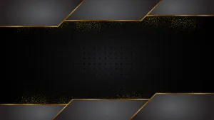 A Black And Gold Background With A Gold Stripe Wallpaper