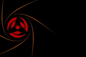 A Black And Red Background With A Red Circle Wallpaper