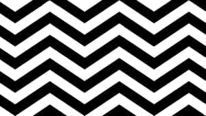 A Black And White Chevron Pattern Wallpaper