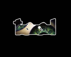 A Black And White Image Of A Green Eye Wallpaper