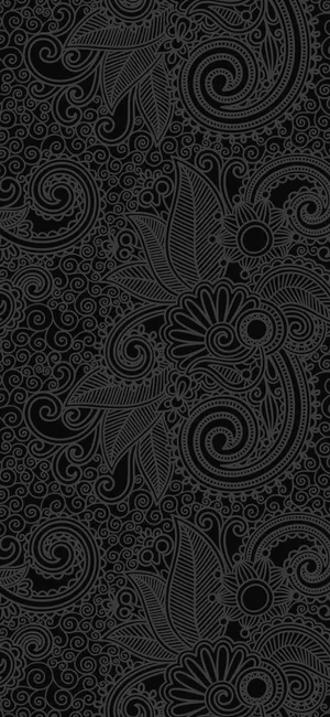 A Black And White Paisley Pattern Wallpaper