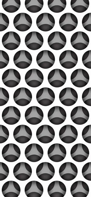 A Black And White Pattern With A Lot Of Circles Wallpaper