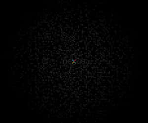 A Black Background With A Pixelated Image Of A Square Wallpaper