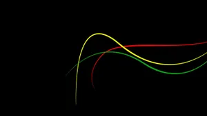 A Black Background With A Red, Green, And Blue Line Wallpaper