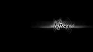 A Black Background With The Word Deftones On It Wallpaper